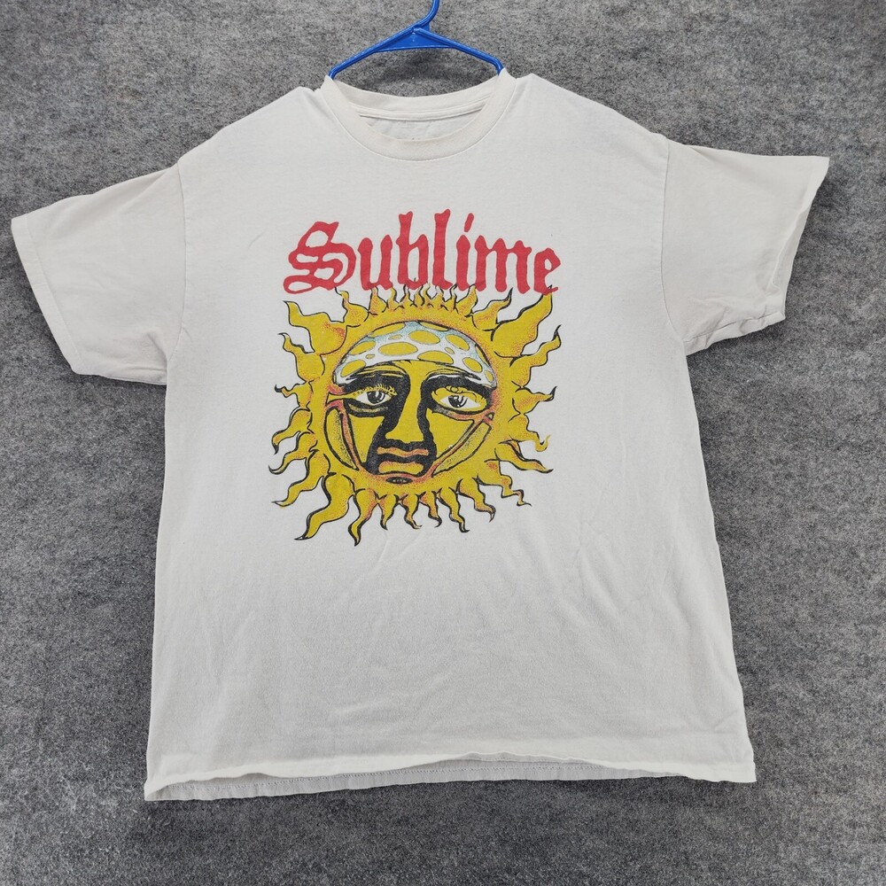 Sublime Shirt Womens Large Short Sleeve White